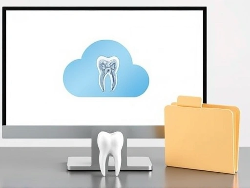 컴퓨터 화면에 디지털화된 X-ray 이미지