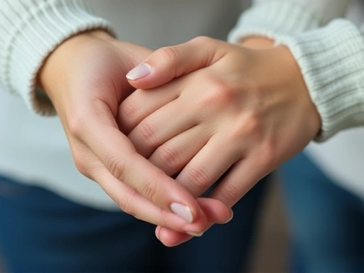 A close-up of hands gently holding each other, symbolizing support and connection, with blurred background, highlighting the importance of trust and emotional resilience in the context of personal changes.