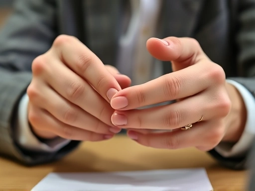 Close-up of a candidate's hands confidently performing a task during a practical interview, showcasing skill and precision.