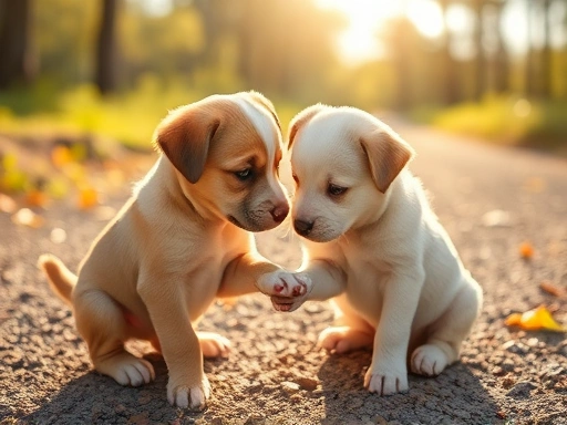 귀여운 강아지가 산책 후 보호자에게 발을 내밀며 닦아달라고 조르는 사랑스러운 모습