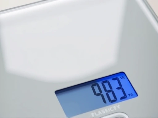 Close-up of a digital pet scale displaying a precise weight reading, with a clear and easy-to-read screen.