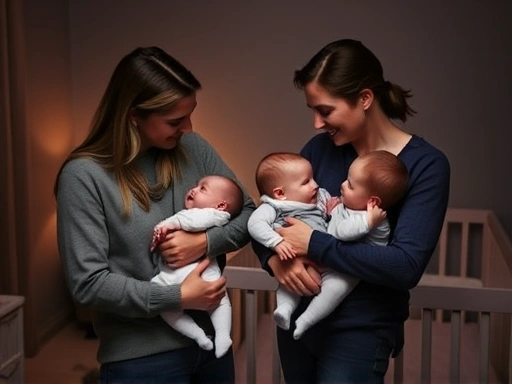 아기의 낮잠 문제를 해결하기 위해 부모가 아기를 안고 편안하게 달래는 모습
