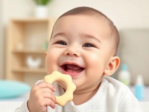 아이가 즐겁게 웃고 있는 모습