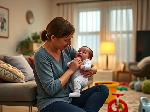 저녁이나 특정 시간에 아기가 우는 이유를 보여주는 장면