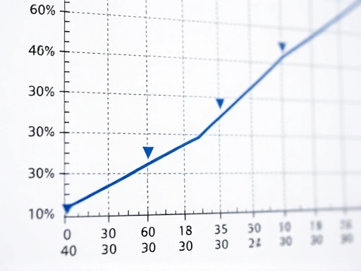 아기 성장곡선 차트의 클로즈업.
