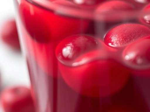 Close-up of a glass of cranberry juice, emphasizing its role in preventing urinary tract infections during pregnancy.