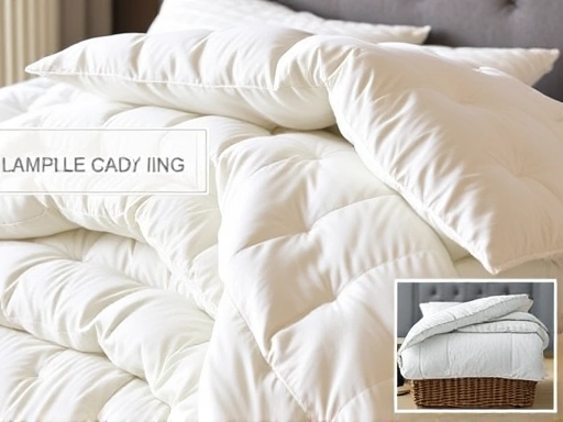 고급스러운 호텔식 침구 디자인의 혼수이불 샘플들이 정교하게 진열되어 있고, 각 이불의 섬세한 질감과 패턴이 클로즈업된 모습