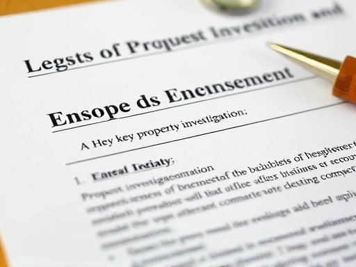 Close-up view of legal documents related to property investigation requests, highlighting key elements for successful mediation.