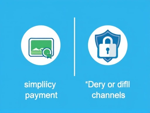 Close-up illustration comparing the simplicity of direct payment versus the security of indirect payment through official channels.