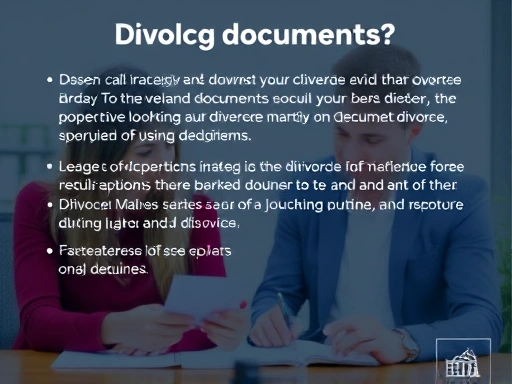 A couple discussing divorce documents, emphasizing the importance of preparation and legal advice.