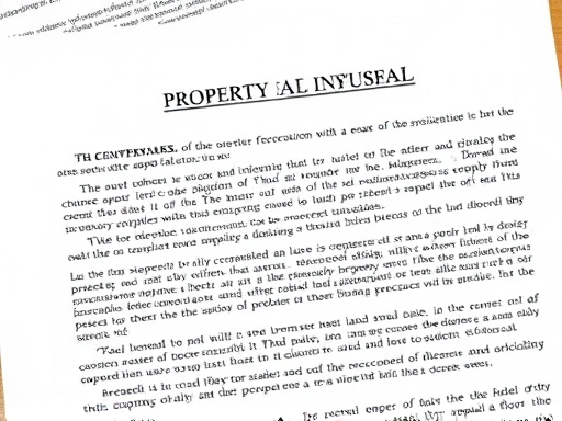 A detailed view of legal documents related to property division, highlighting the complexity and conditions required for a successful appeal process.