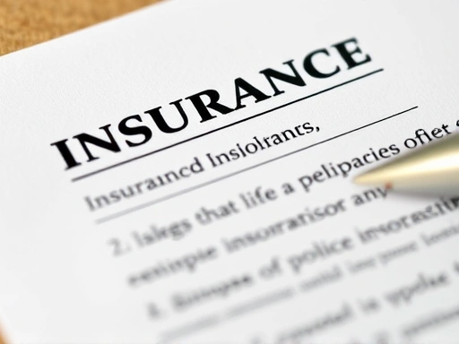 Close-up shot of an insurance document highlighting the beneficiary section, emphasizing the importance of reviewing and updating insurance policies.