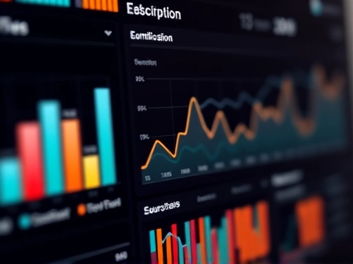 A close-up of a digital dashboard displaying customer retention metrics, with charts and graphs showing a positive trend, symbolizing data-driven insights and a focus on minimizing customer churn in subscription services.