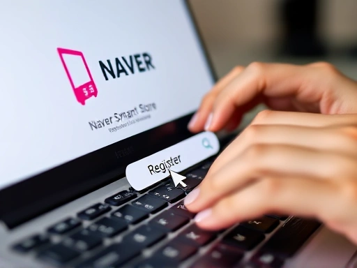 Close-up of hands typing on a keyboard, with a cursor hovering over a