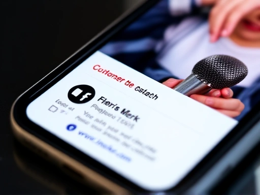 Close-up shot of a smartphone screen showing a well-designed social media ad with high engagement metrics (likes, comments), symbolizing effective customer conversion through targeted digital advertising.