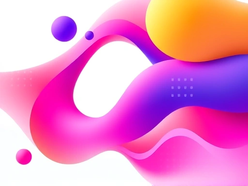 A vibrant and dynamic motion graphic advertisement, showcasing abstract shapes and smooth transitions, representing modern marketing and visual communication, clean digital style, studio lighting.
