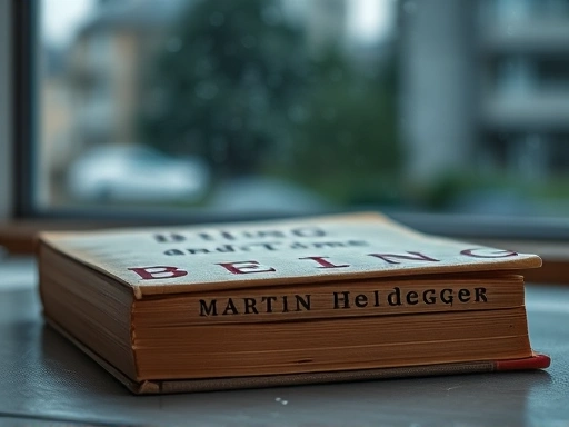 A close-up of an old, worn book titled 