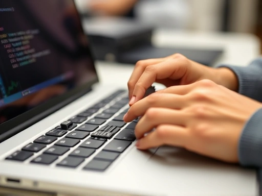 Close-up of hands building a circuit board or coding on a laptop, with blurred background suggesting active learning, representing the practical application of experiential methods in technology.
