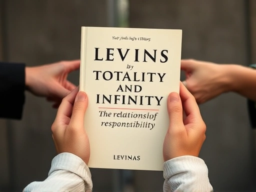 Close-up shot of hands holding a philosophy book titled 