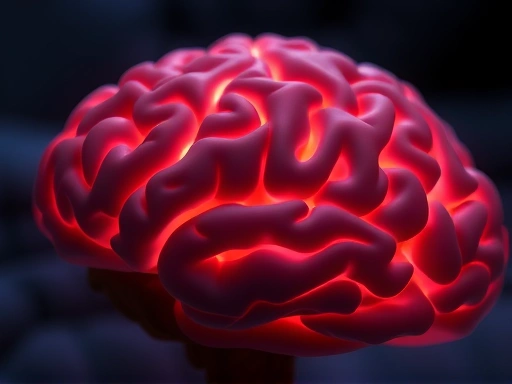 A close-up of brain activity during deep sleep (Slow-Wave Sleep) with subtle visual cues of cellular regeneration and growth hormone pulsatile release, highlighting the restorative power of sleep for growth and metabolism.