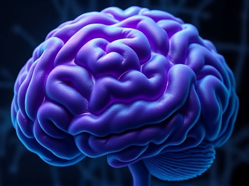 A close-up, abstract representation of a brain with intertwined neural pathways, some clear and bright, others tangled and dim, symbolizing accurate versus false memories. Focus on the complexity and vulnerability of memory formation. Use deep blues and purples with hints of bright white.