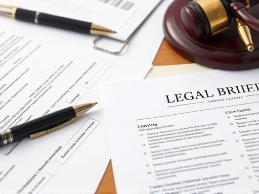 Close-up shot of various psychological assessment tools like questionnaires, pens, and note-taking beside a legal brief, symbolizing the detailed and objective nature of mental state evaluation in legal contexts. SEO: psychological testing, forensic tools, legal assessment.