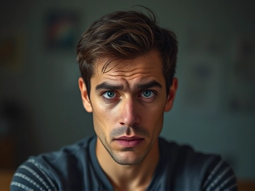 A person grappling with complex emotions related to narcissism and aggression, in a thoughtful and introspective setting, with subtle hints of internal conflict, focusing on psychological aspects.