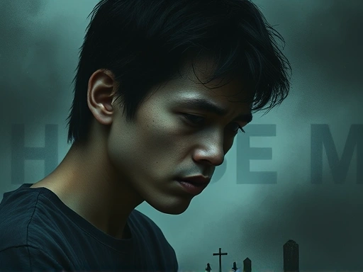 A poignant image depicting a person's inner struggle after experiencing a traumatic event, with symbols of resilience and the invisible burden of psychological aftermath, featuring muted colors and a sense of hope in the background.