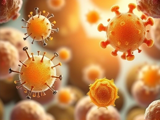 A stylized illustration showing ginger compounds protecting human cells from oxidative stress and inflammation, with a focus on cellular integrity and youthfulness.