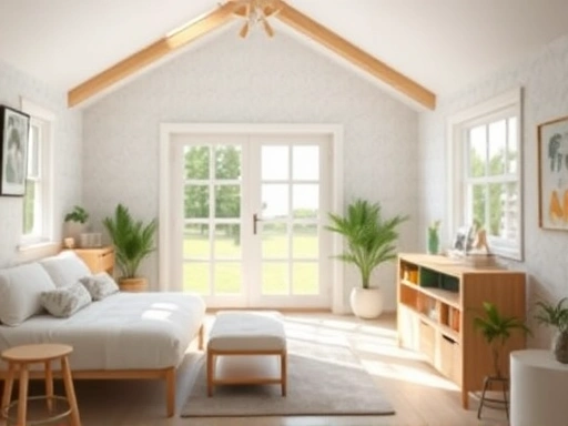 A clean and tidy house interior with natural light, showcasing effective spider control and web removal.