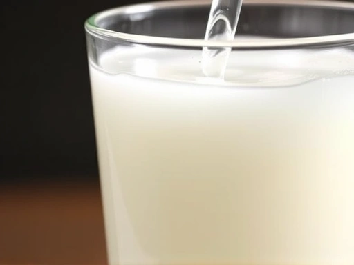 Close-up of a clear glass containing Rakı, with a stream of water being poured in, causing it to turn milky white, showing the unique anise clouding effect.