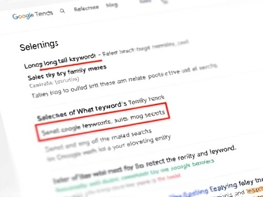 구글 트렌드의 '관련 검색어' 섹션 클로즈업 이미지