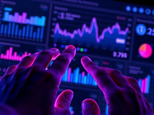 광고 대시보드 화면이 클로즈업된 이미지