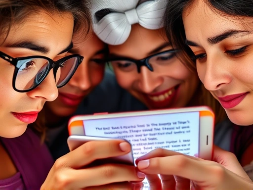 독자들이 다양한 감정을 표현하는 이모티콘과 함께 블로그 글에 몰입하여 읽는 모습