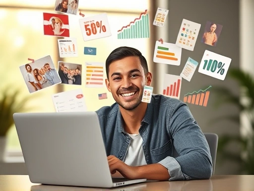 다양한 종류의 광고 이미지