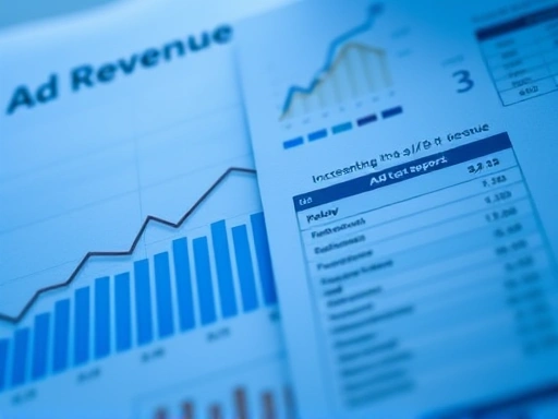 광고 수익 그래프와 A/B 테스트 보고서 이미지