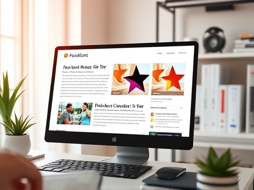 다채로운 블로그 글과 조화롭게 어우러진 컴퓨터 및 모바일 화면에 최적화된 광고 배치를 보여주는 이미지