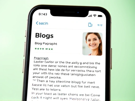 블로그 프로필 페이지의 모바일 화면이 확대된 모습