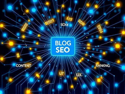 다채로운 정보 조각들이 서로 연결된 복잡한 거미줄 네트워크를 상징하는 이미지