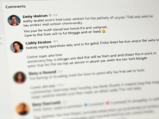 댓글창 UI를 확대해 보여주는 클로즈업 샷.