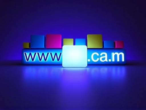 다채로운 블록 형태의 웹 주소 아이콘들이 복잡하게 얽혀 있는 모습