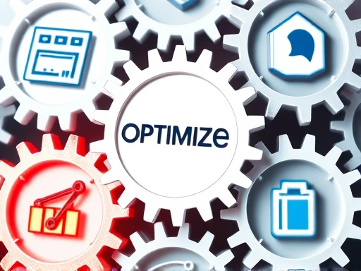 다양한 최적화 기술 아이콘(이미지