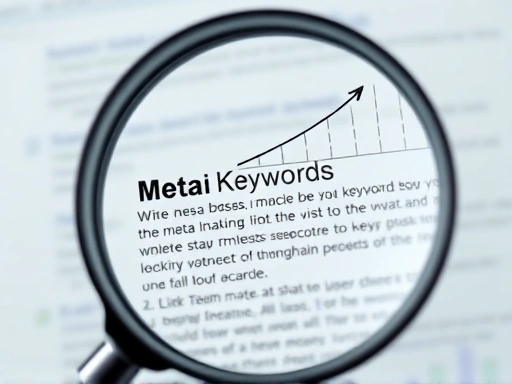 돋보기가 블로그 글의 메타 디스크립션 부분을 확대하여 보여주는 클로즈업 샷.