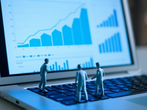 성장 그래프와 통계 차트 이미지