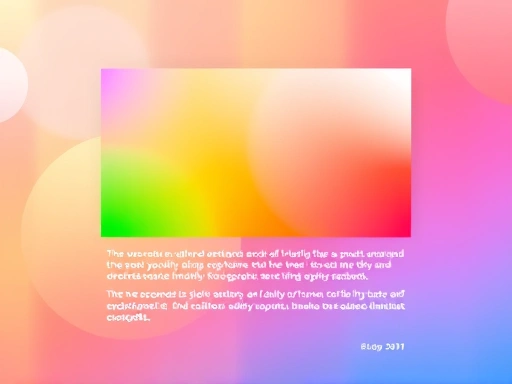 다채로운 색상 팔레트가 화면 중앙에 배치되어 있으며, 주변에는 블로그 포스트의 개요와 시각적 요소가 섬세하게 표현되어 있습니다.