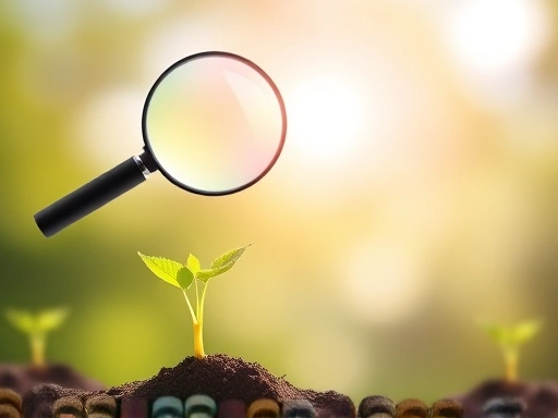 성장하는 블로그를 상징하는 시각적 요소가 강조된 이미지