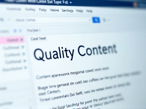 콘텐츠 관리 시스템(CMS) 화면을 클로즈업한 이미지