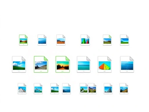 다양한 크기와 형식의 이미지