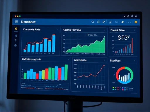 데이터 분석 대시보드 화면에 전환율 그래프와 다양한 지표가 시각화되어 있는 모습