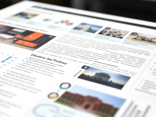 웹페이지의 스크롤바가 길게 내려가 있고, 콘텐츠 내부에 다양한 이미지